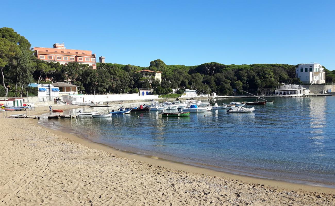 Photo of Castiglioncello beach with brown sand surface