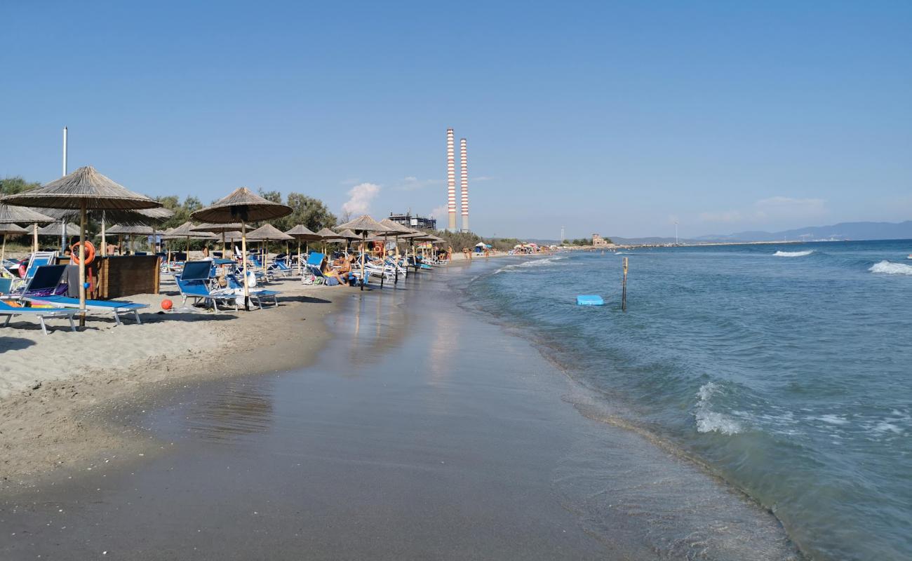 Photo of Spiaggia degli with gray fine pebble surface