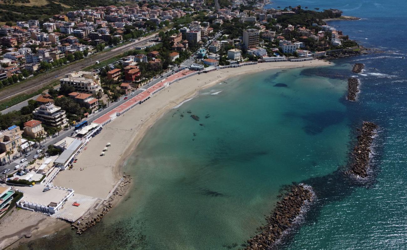 Photo of Santa Marinella beach with brown sand surface