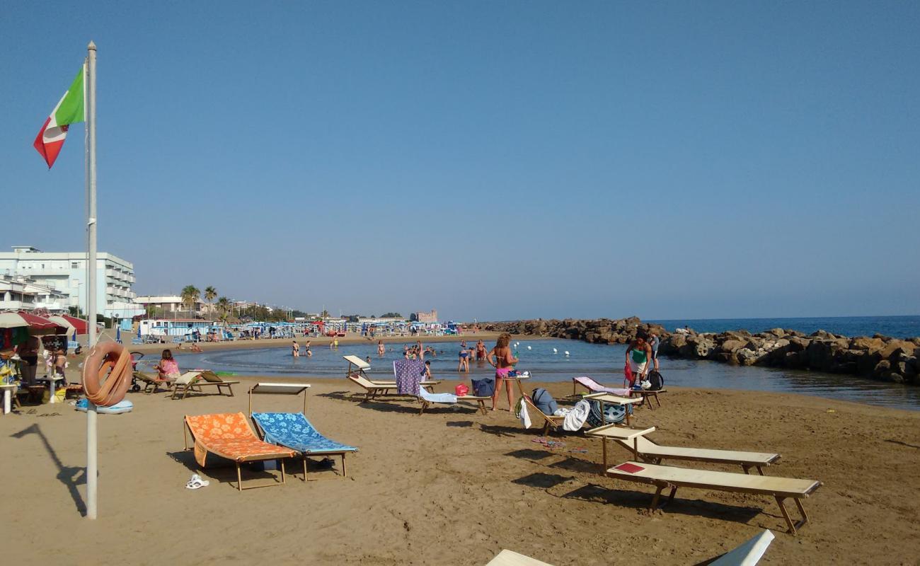 Photo of Santa Severa beach with brown sand surface