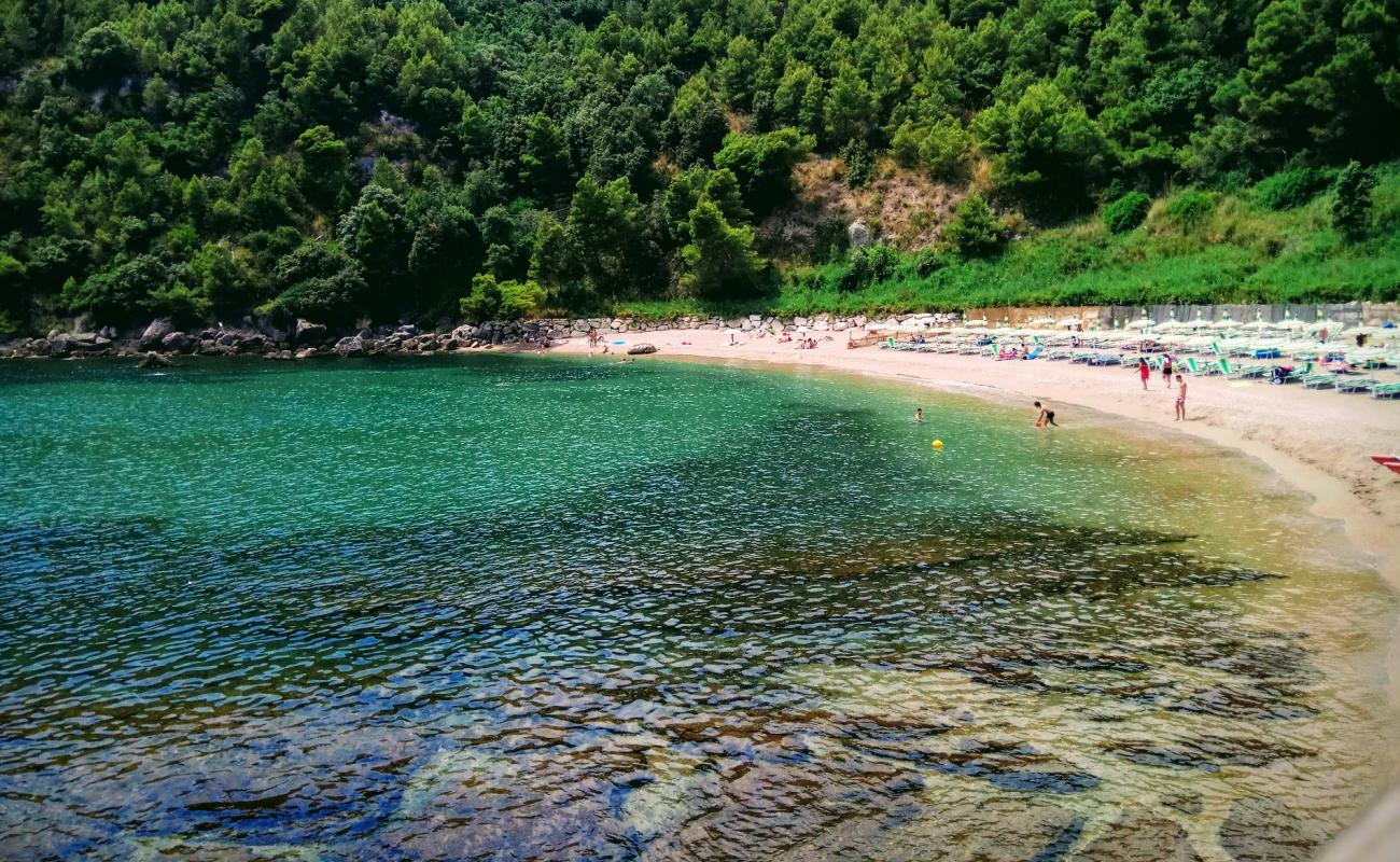 Photo of Spiaggia dei Sassolini with brown fine pebble surface