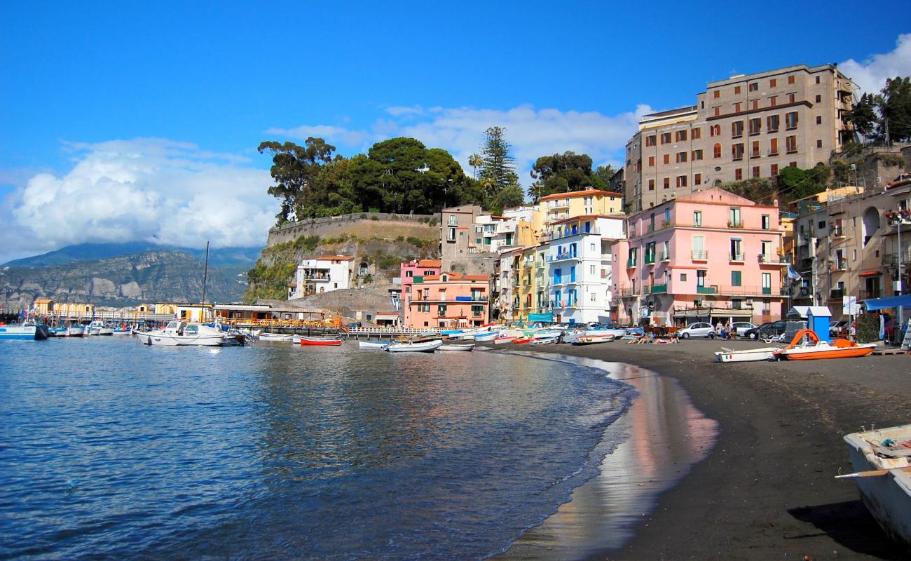 Photo of Spiaggia di Sorrento with gray sand &  pebble surface