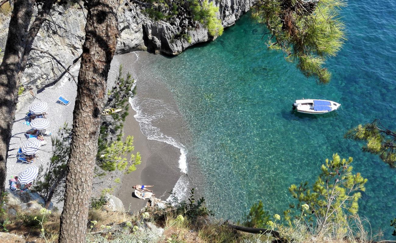 Photo of Positano beach III with gray fine pebble surface