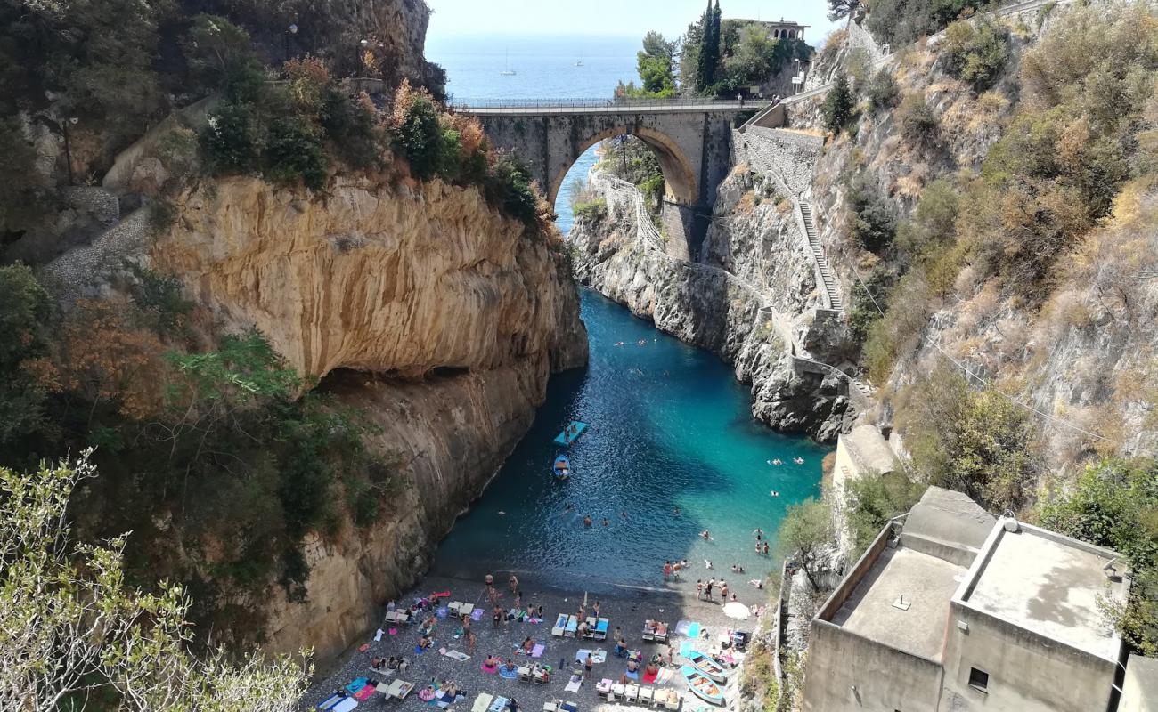 Photo of Spiaggia di Furore with gray fine pebble surface