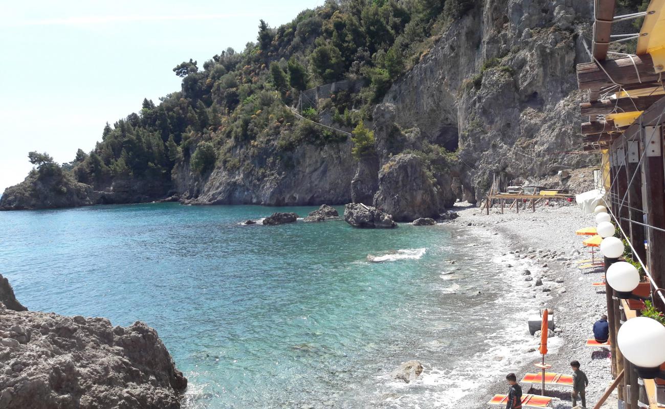 Photo of St.Croce beach with gray fine pebble surface