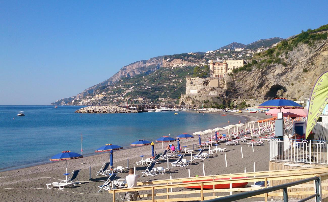 Photo of Maiori Beach with gray sand surface