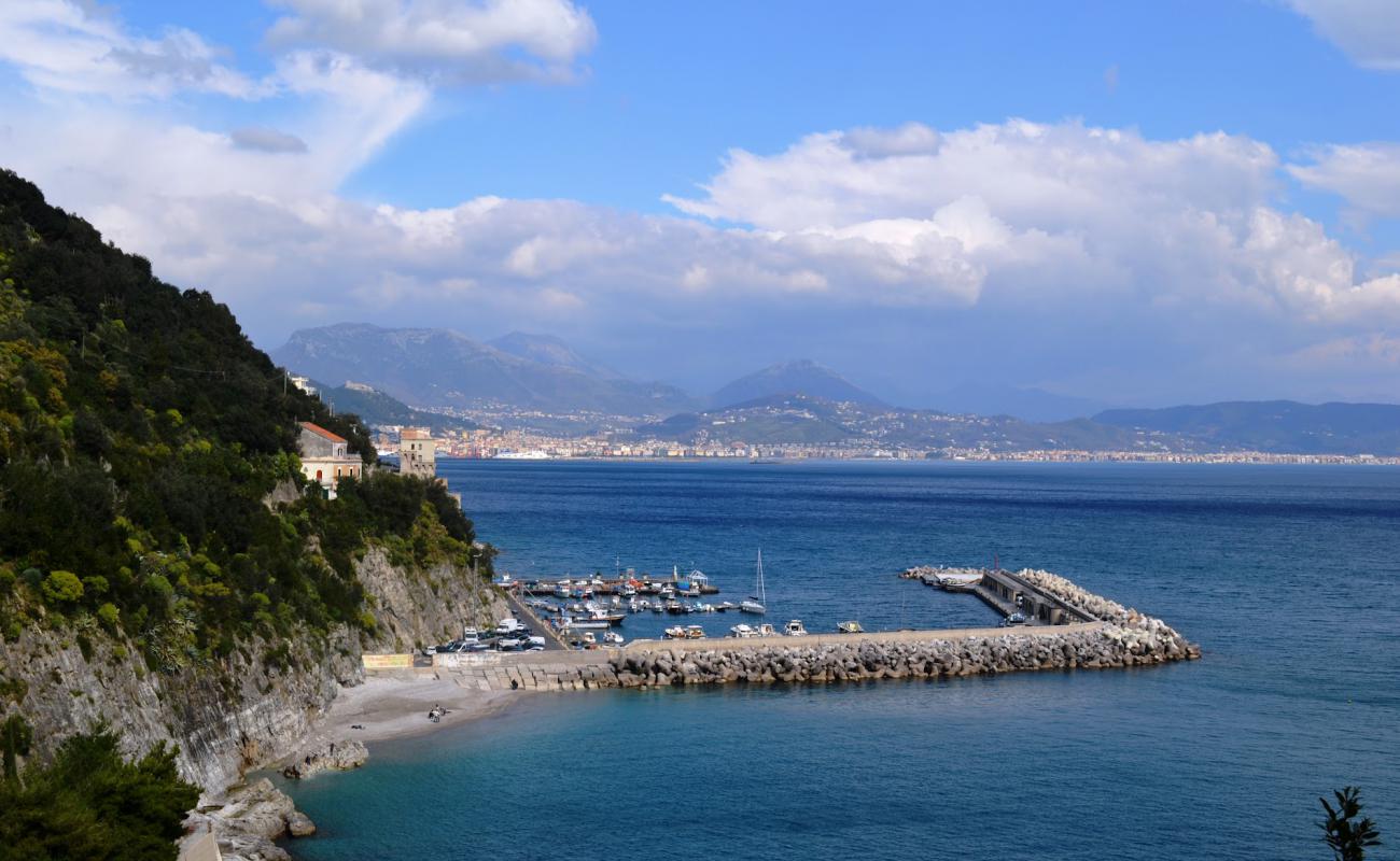 Photo of Porto di Cetara beach with gray fine pebble surface