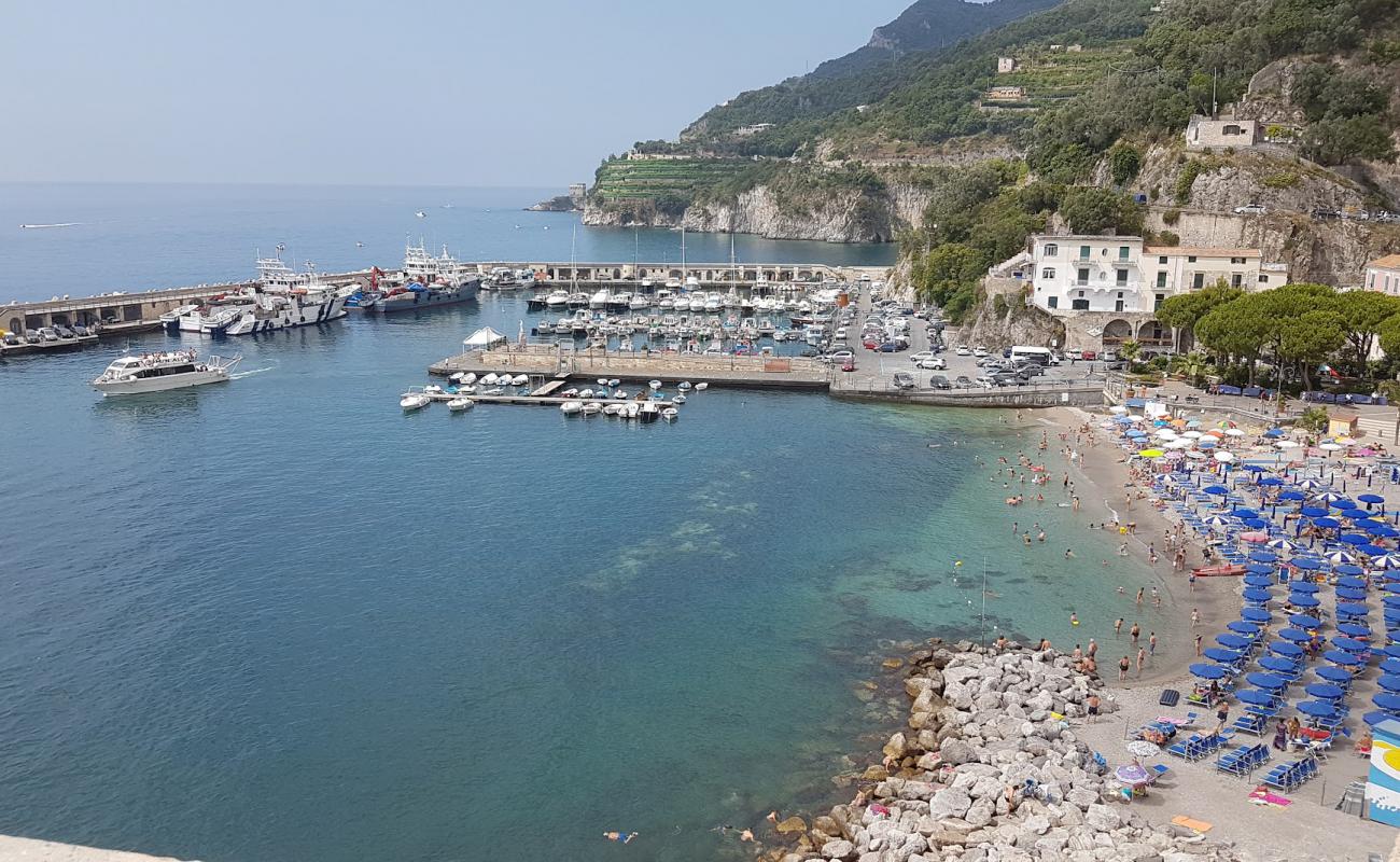 Photo of Spiaggia di Cetera with gray fine pebble surface