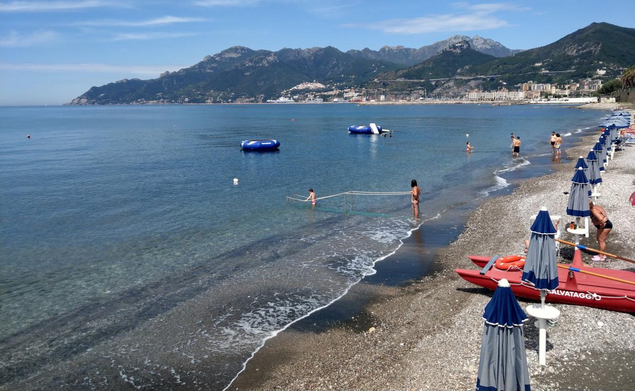 Photo of Salerno beach IV with gray fine pebble surface