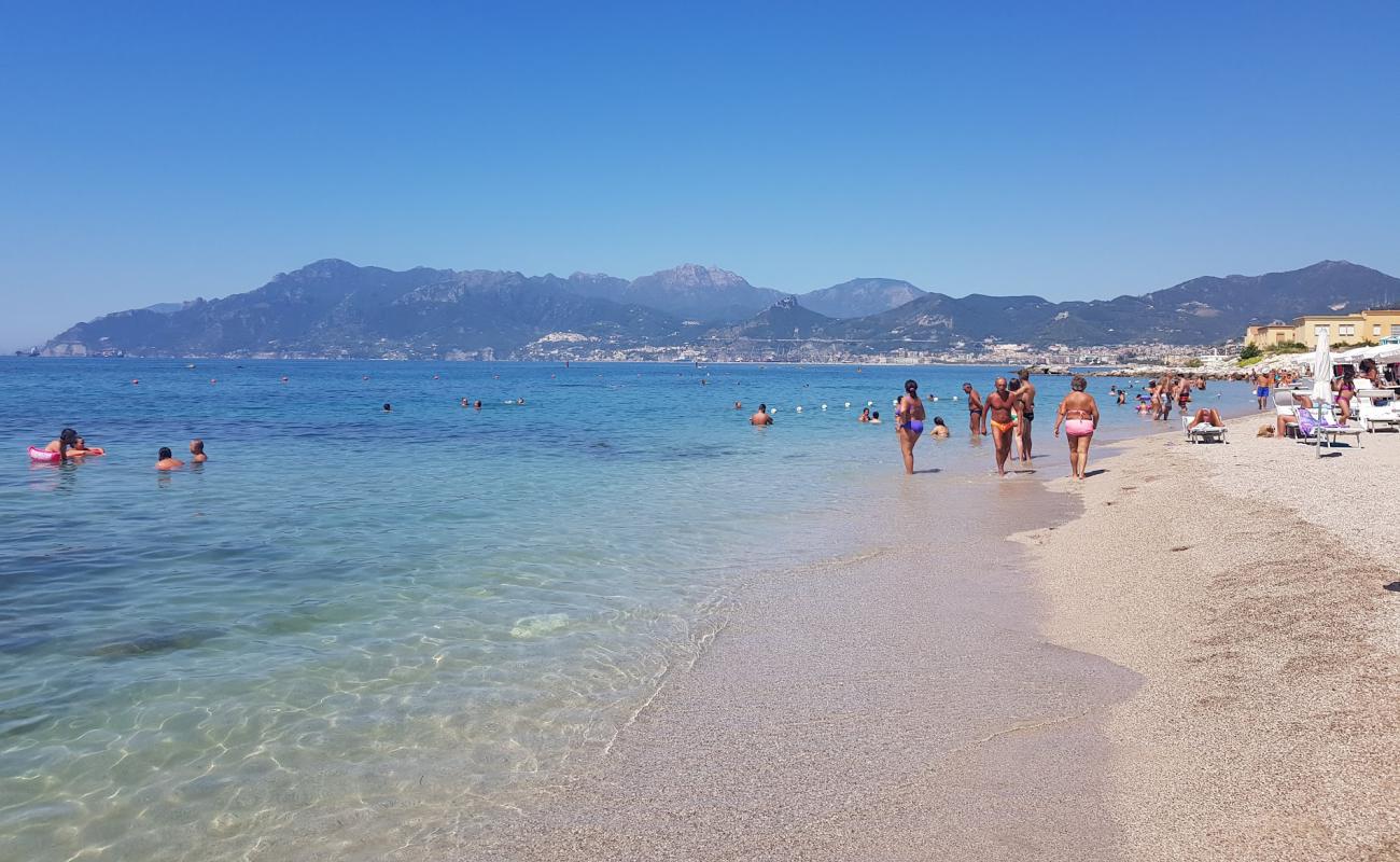 Photo of Salerno beach with bright sand surface