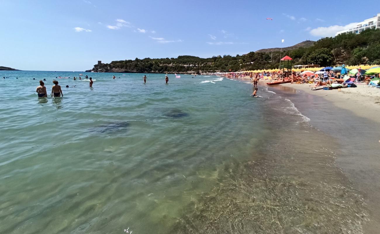 Photo of Calanca Beach with brown fine sand surface