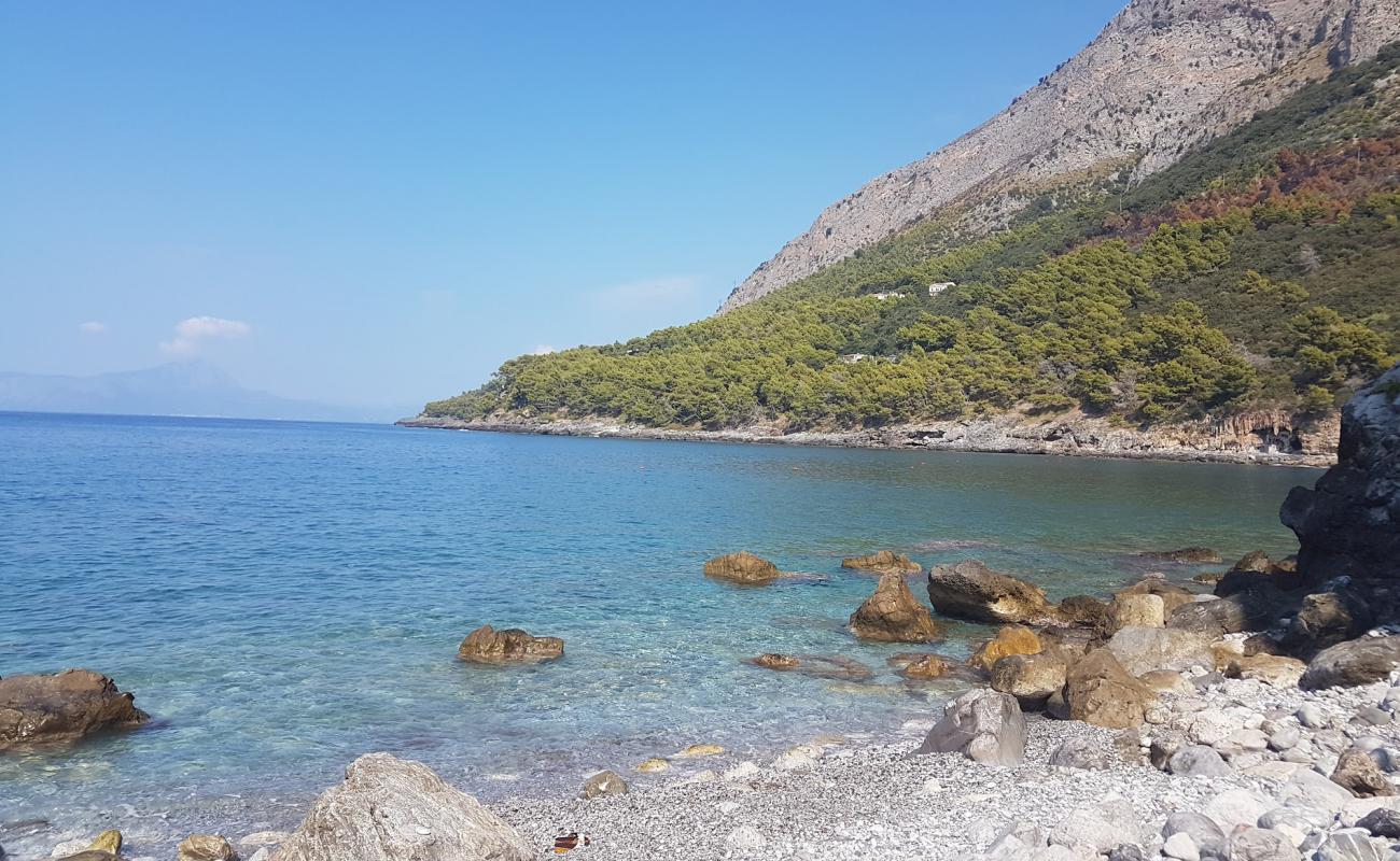 Photo of Spiaggia A Za Monaca with gray pebble surface