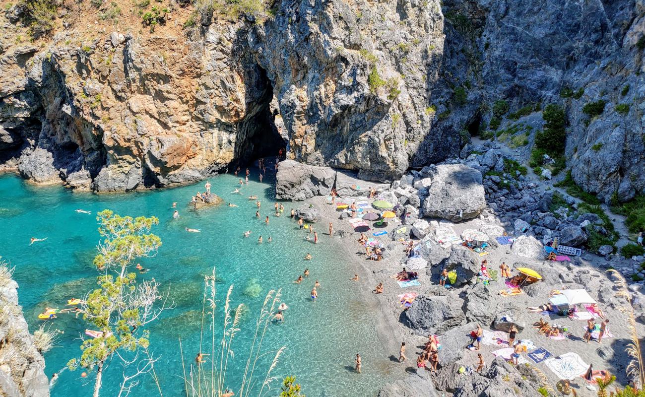 Photo of Arcomagno Beach with gray fine pebble surface