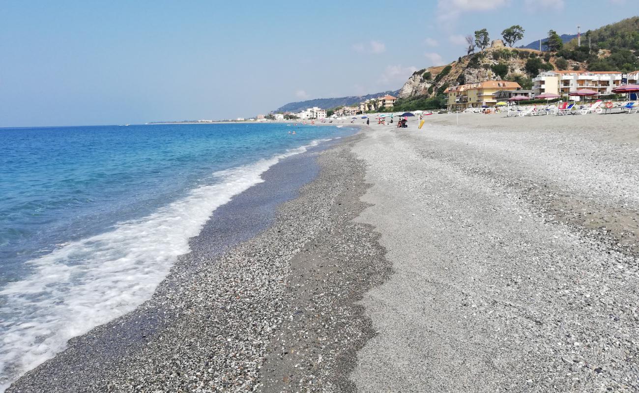 Photo of Cartolano beach with gray fine pebble surface