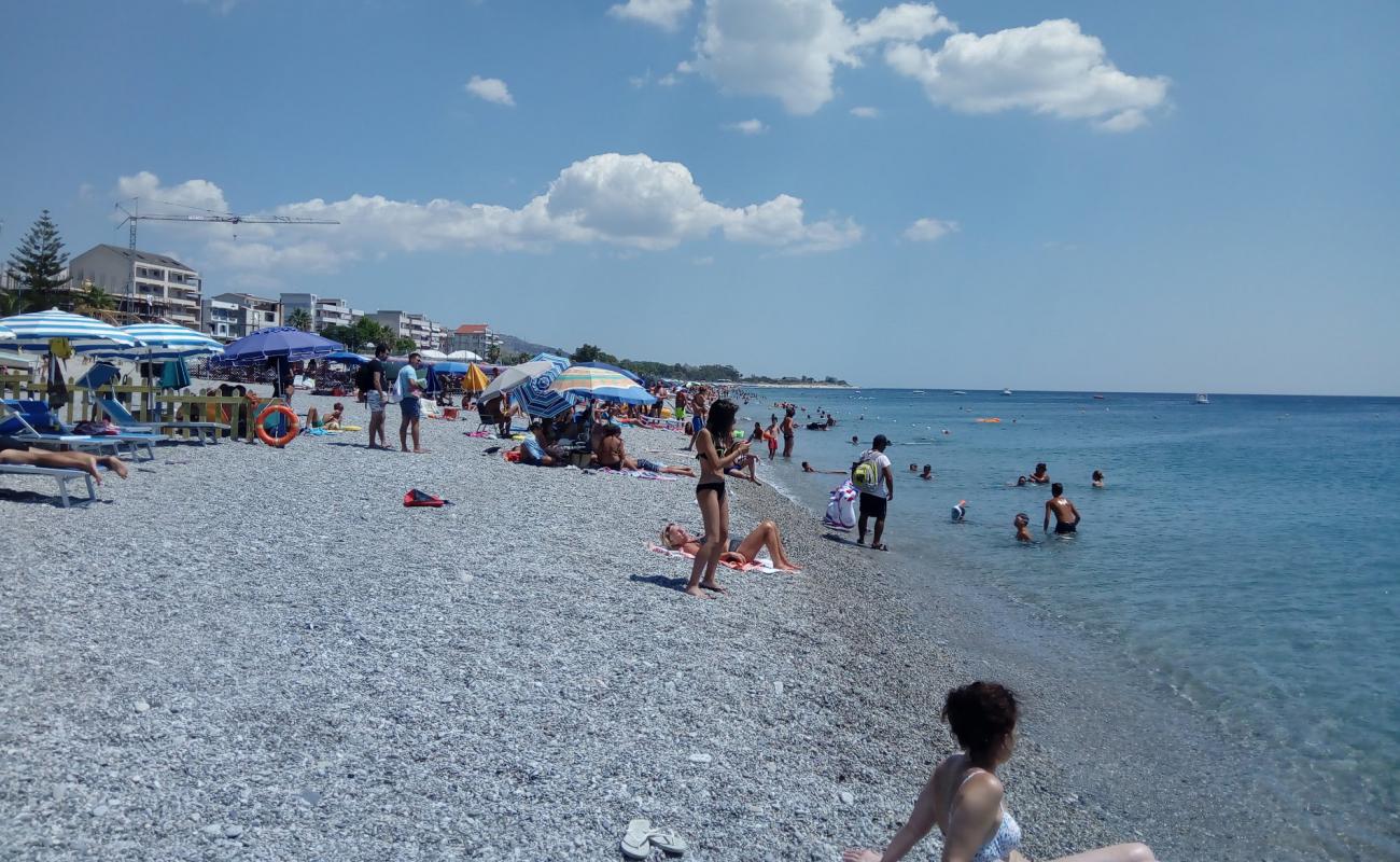 Photo of Gioiosa Jonica beach with gray fine pebble surface