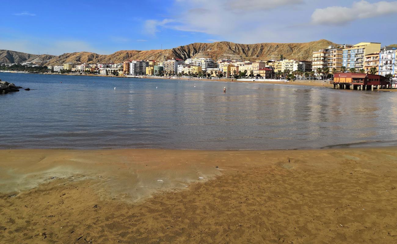 Photo of Crotone beach with brown sand surface