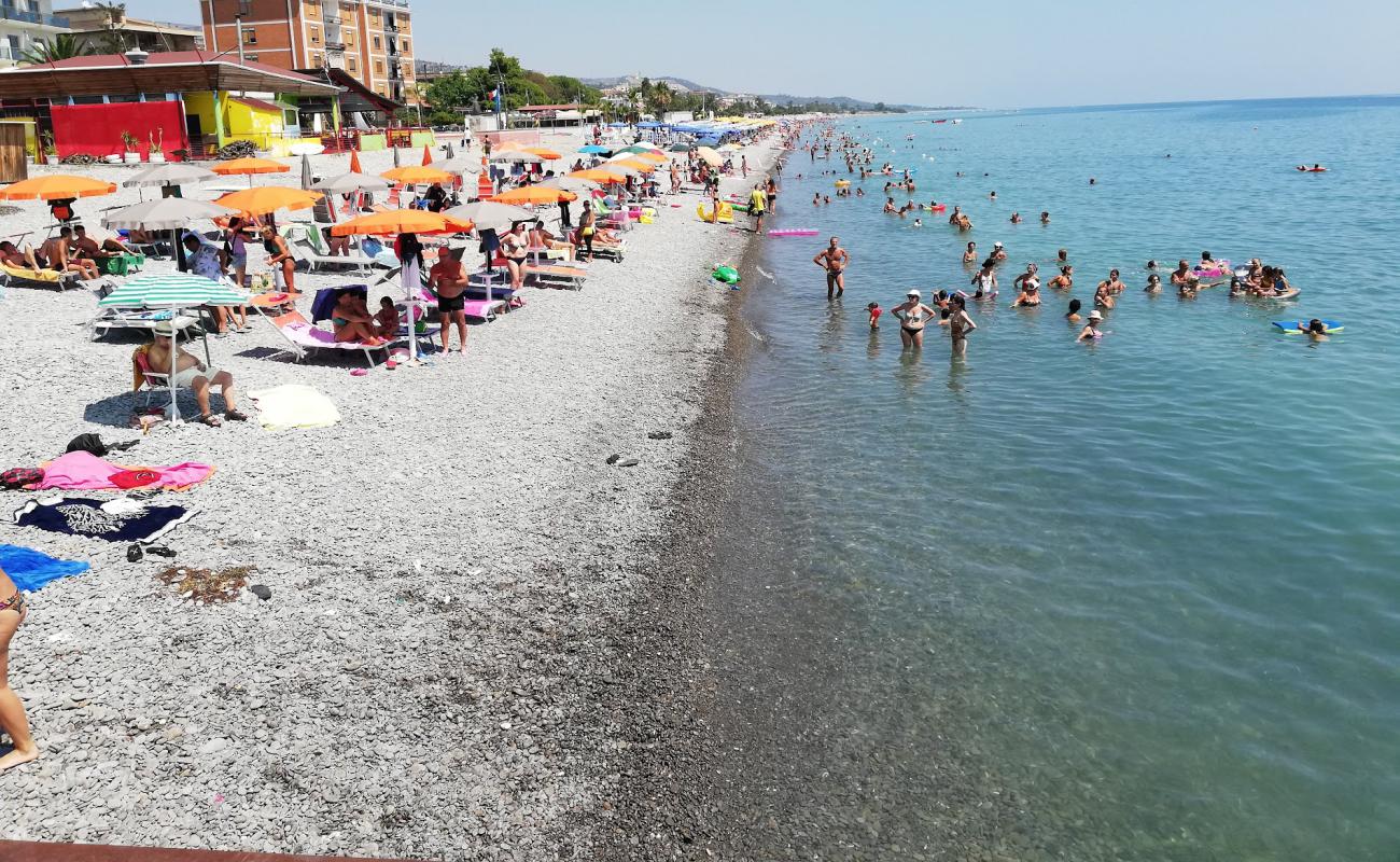 Photo of Trebisacce beach with gray pebble surface