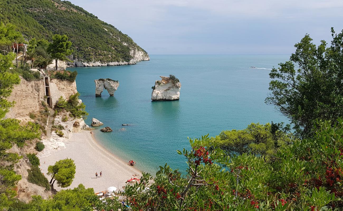 Photo of Baia dei Mergoli Beach with light fine pebble surface