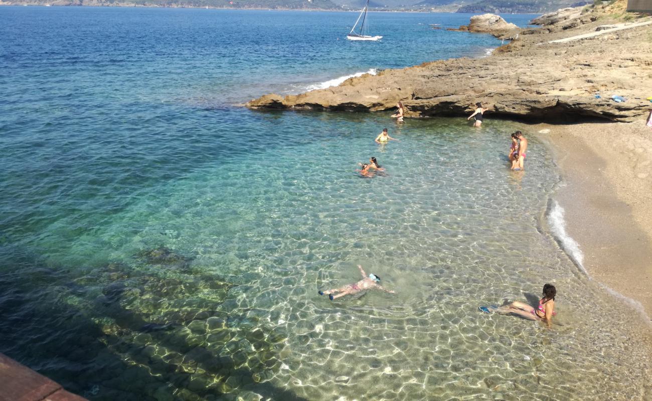 Photo of Stecchi beach with gray fine pebble surface