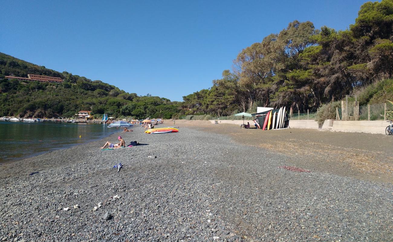 Photo of Margidore beach with gray pebble surface