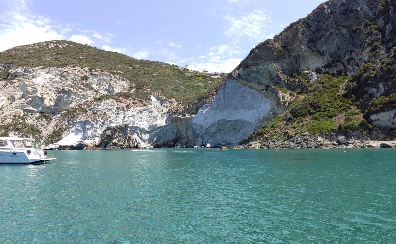 Photo of Lucia Rosa with white pebble surface