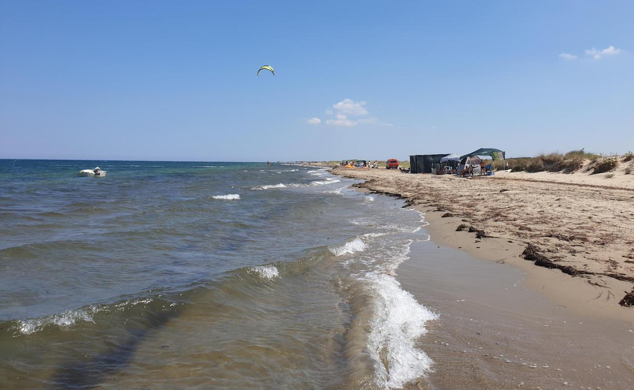 Photo of Salina Vecchia with brown sand surface