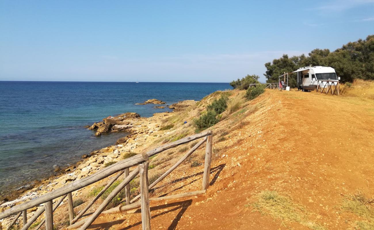 Photo of Case Bianche beach with rocks cover surface