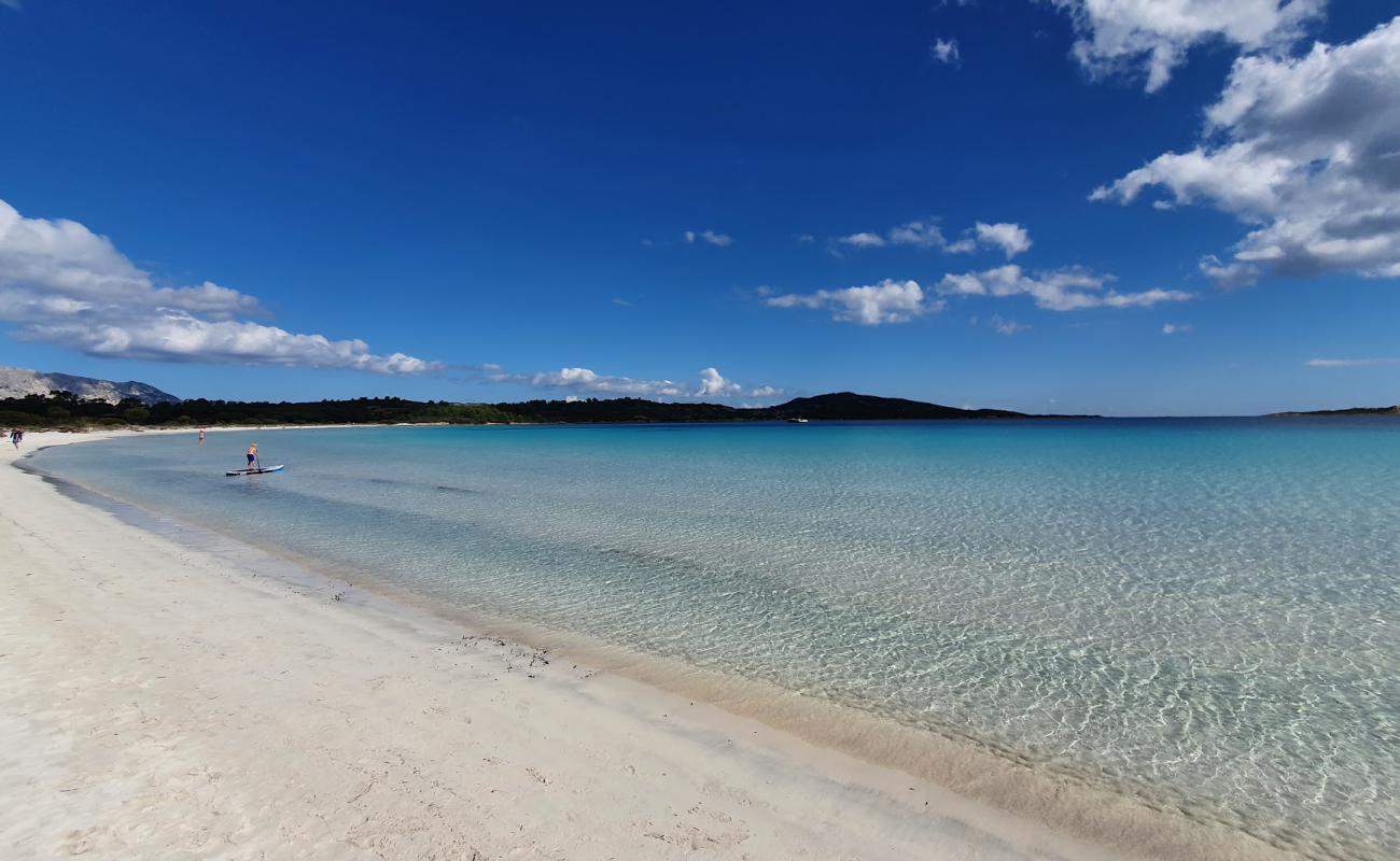 Photo of Cala Brandinchi beach with bright fine sand surface