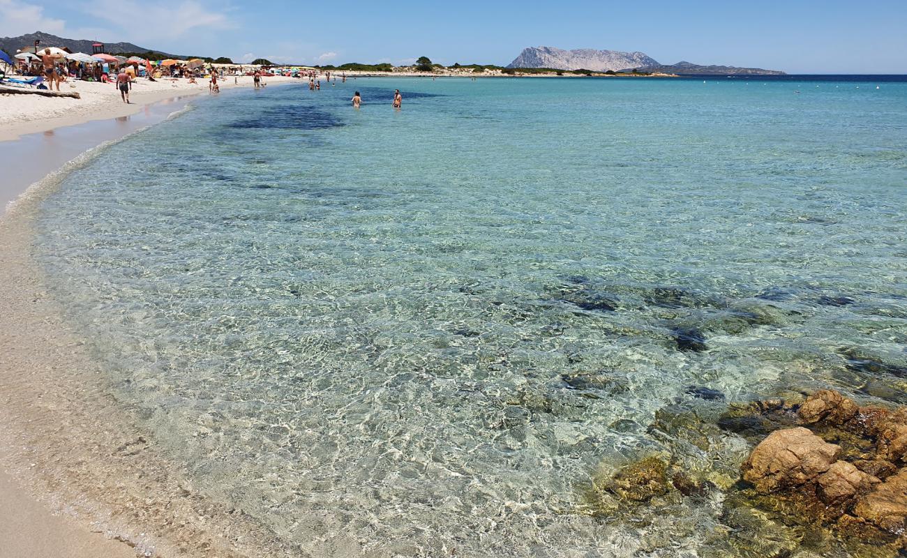 Photo of Isuledda Beach with bright fine sand surface