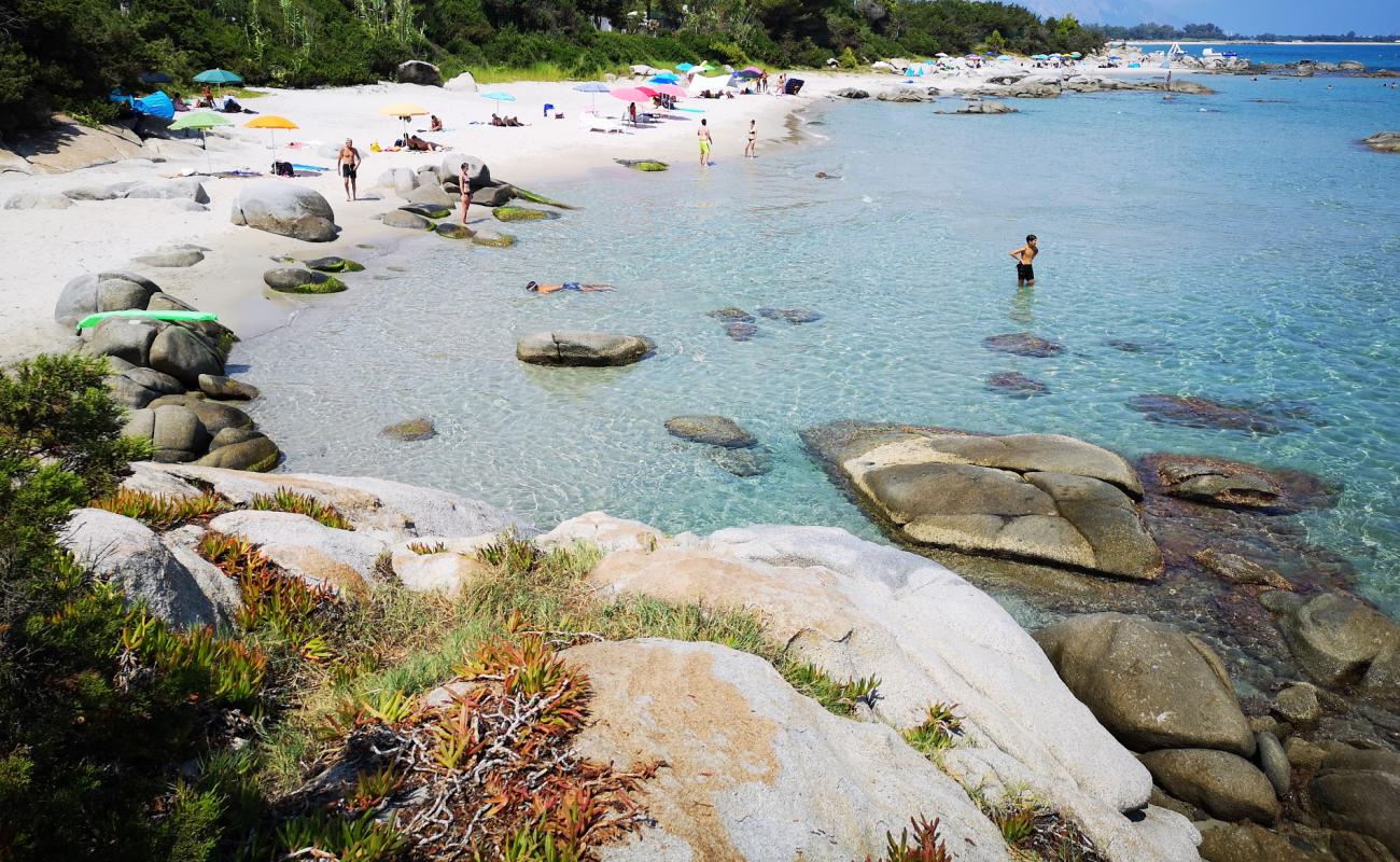 Photo of Spiaggia del Lido di Orri with bright fine sand surface