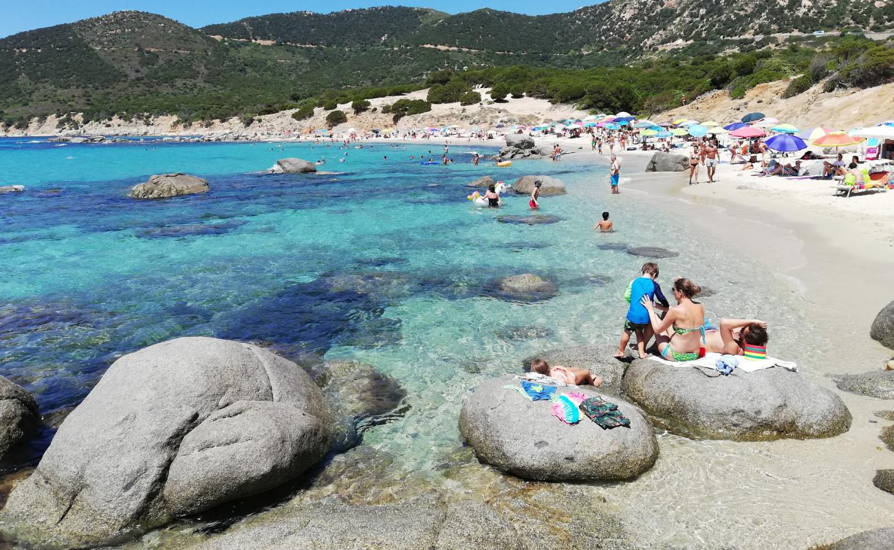 Photo of Porto Sa Ruxi beach with bright fine sand surface