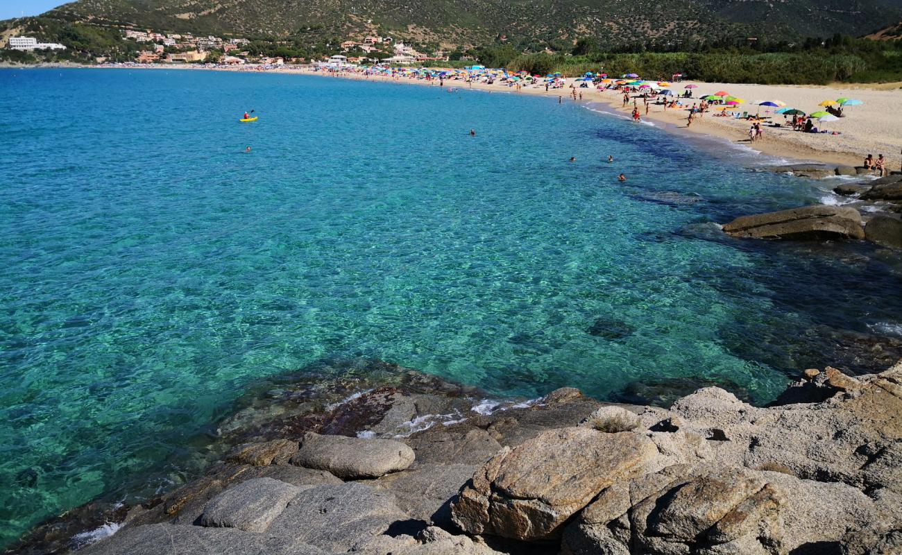 Photo of Solanas Beach with bright fine sand surface