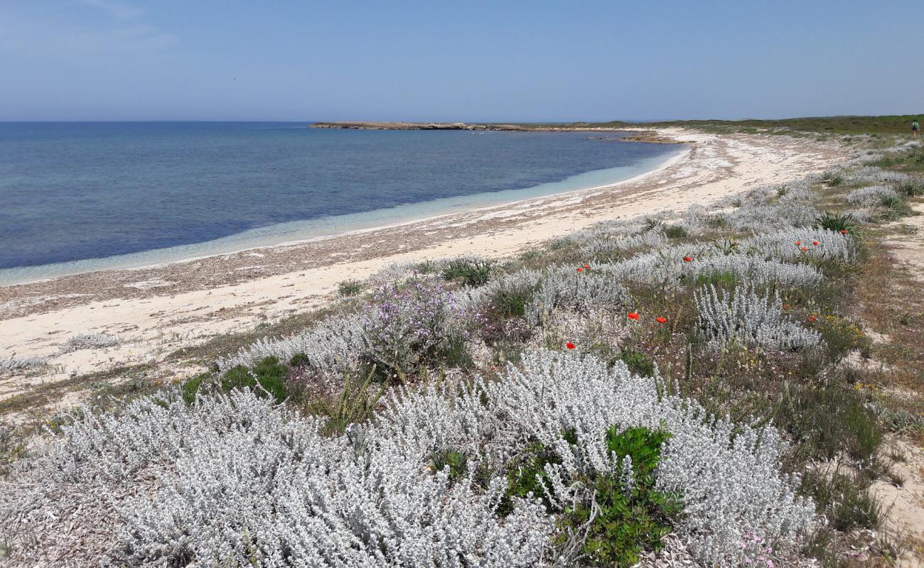 Photo of Caogheddas beach with bright sand surface