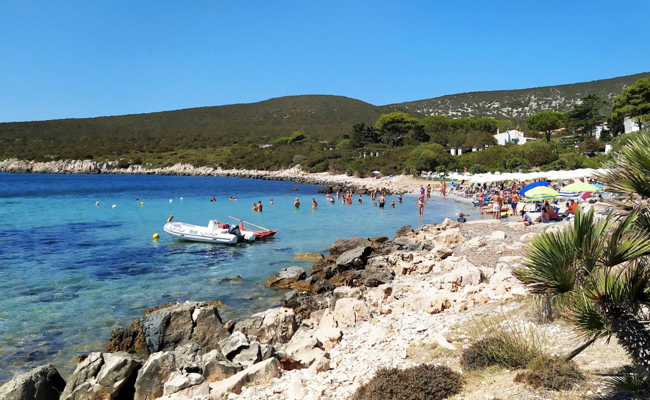 Photo of Cala Calcina with bright sand surface