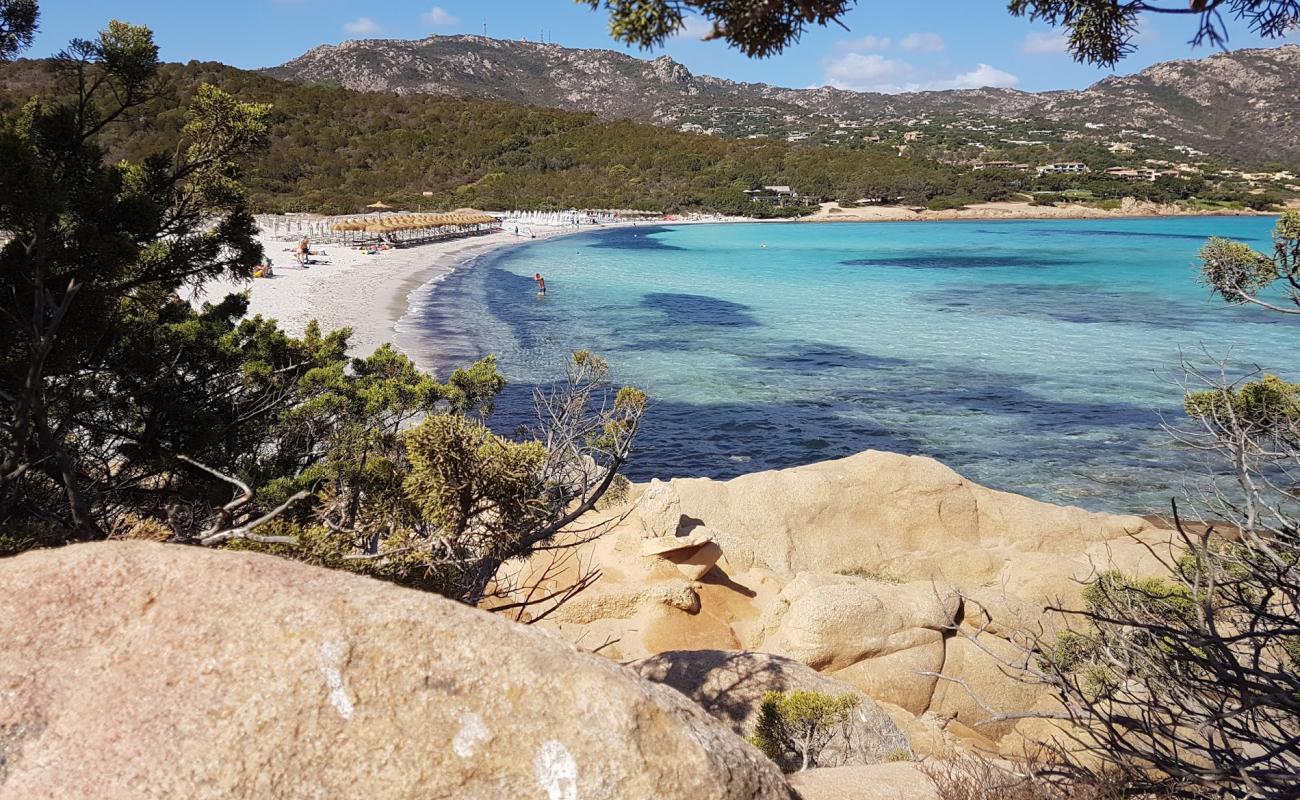 Photo of Grande Pevero Beach with white sand surface