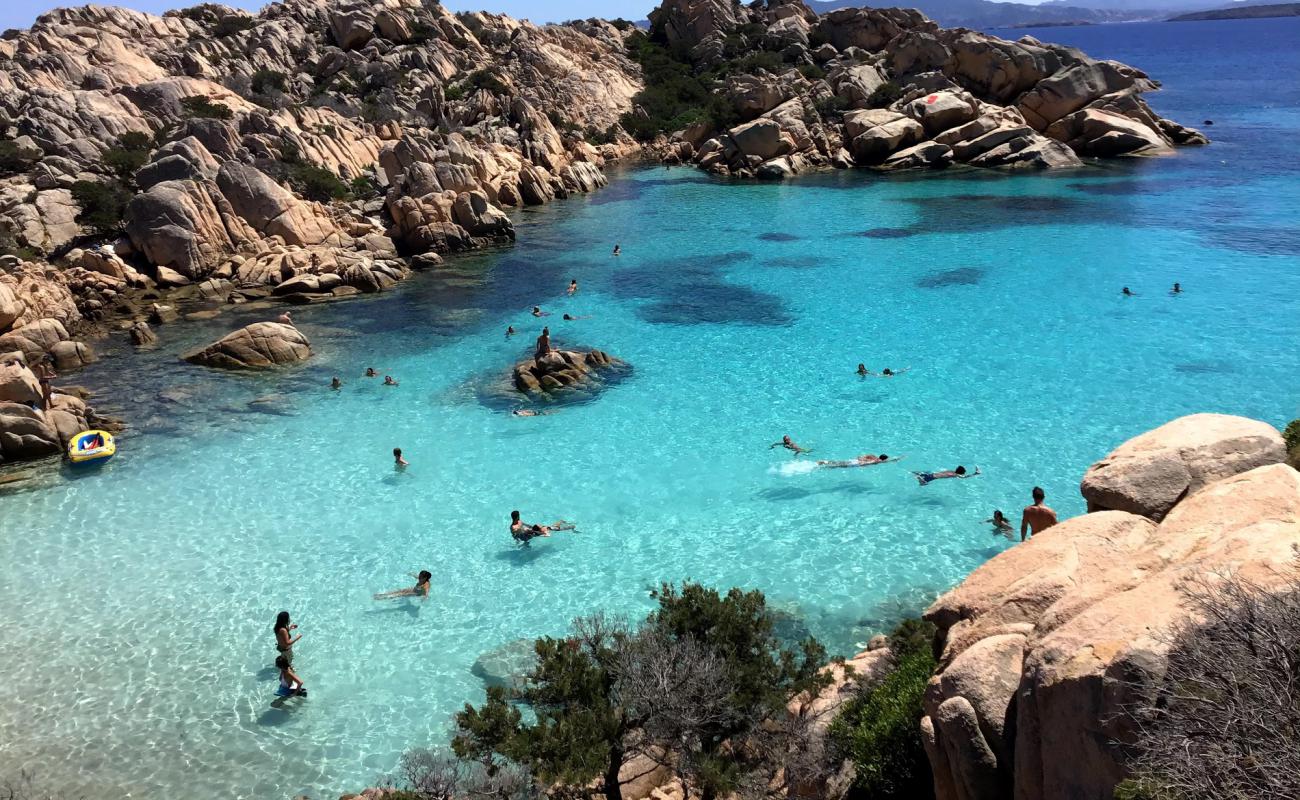 Photo of Cala Coticcio beach with white sand surface