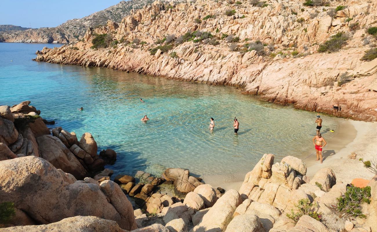 Photo of Cala Coticcio beach II with white sand surface