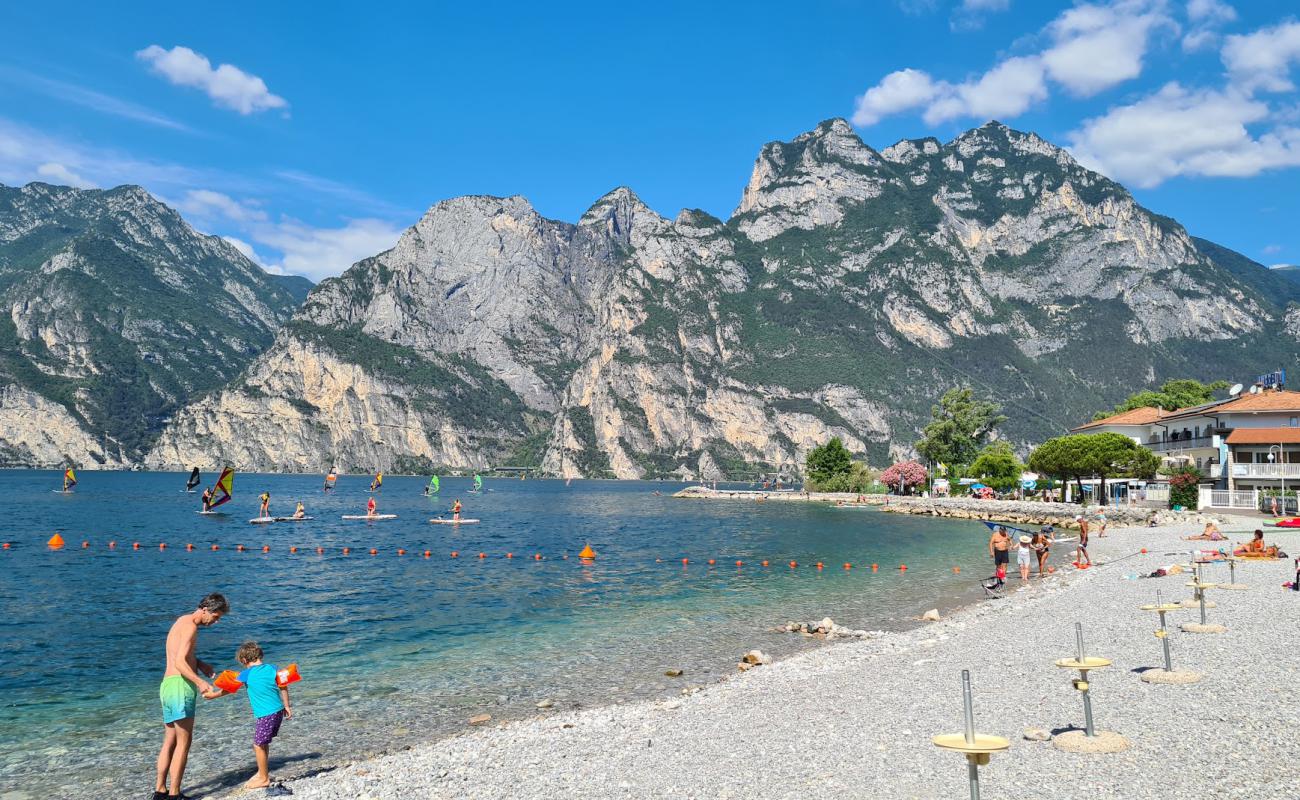 Photo of Spiaggia di Torbole with gray fine pebble surface