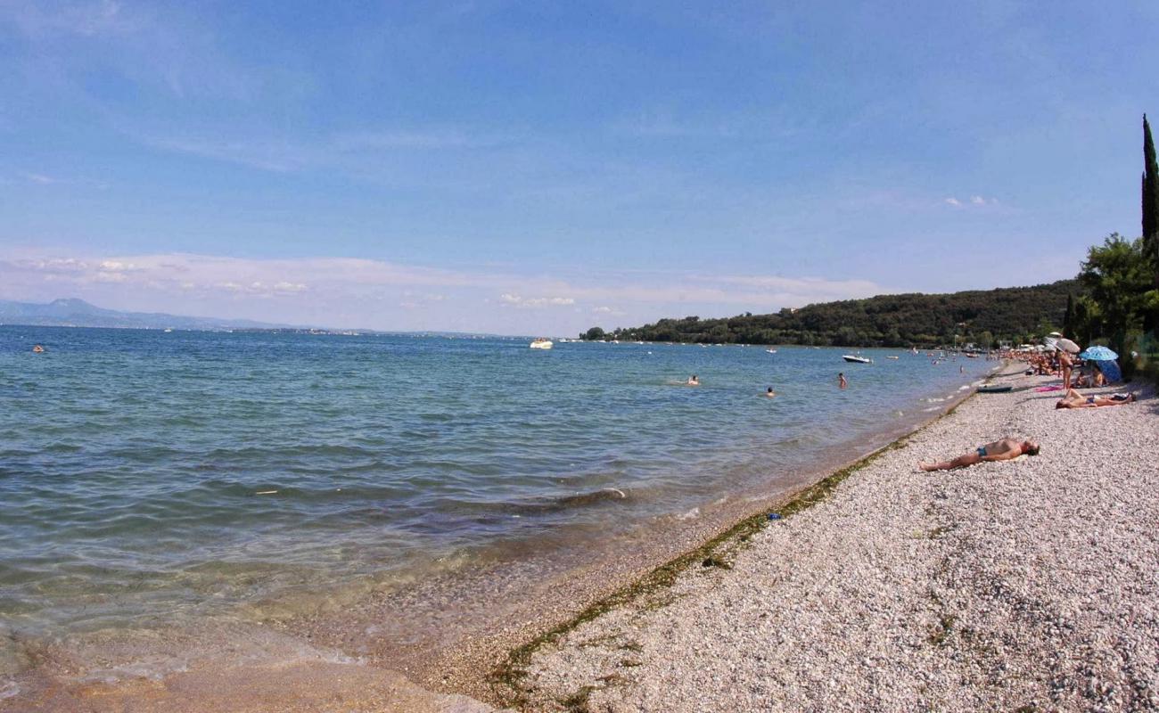 Photo of Padenghe Beach with gray fine pebble surface