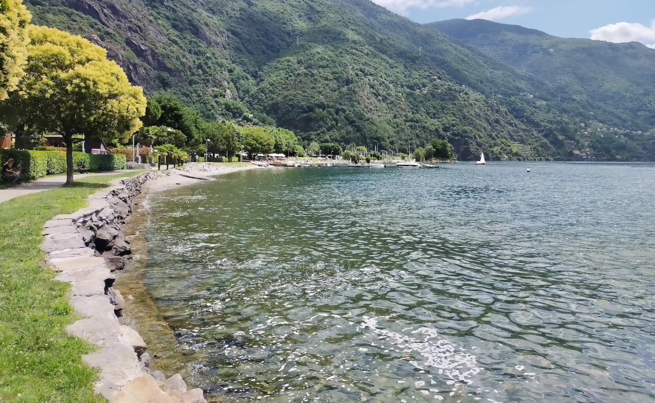 Photo of Spiaggia di Dervio with gray sand surface