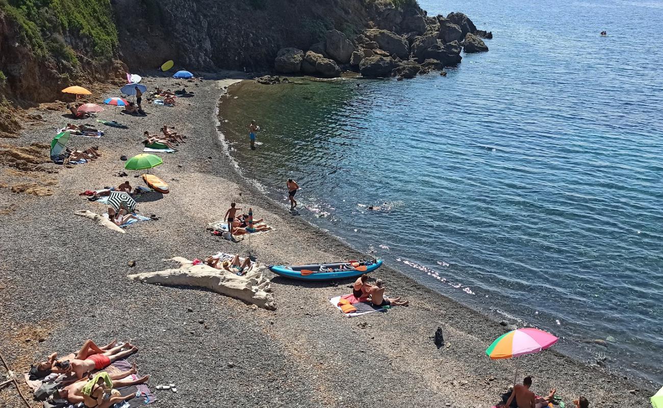 Photo of Spiaggia Canata with gray fine pebble surface