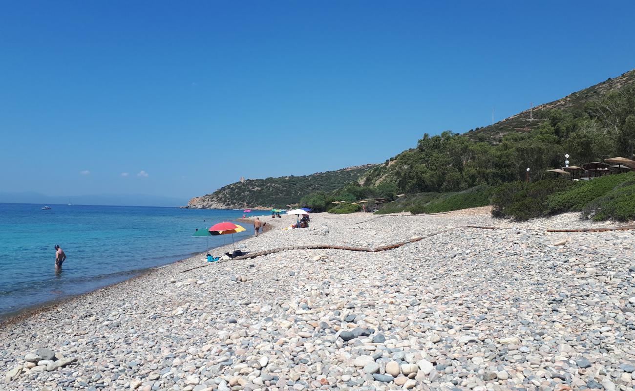 Photo of Spiaggia Is Canaleddus with gray pebble surface