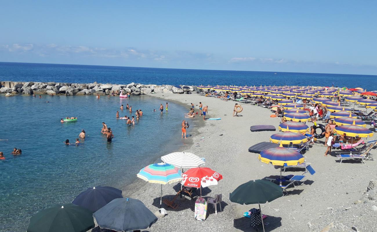 Photo of Spiaggia Coreca with gray sand surface