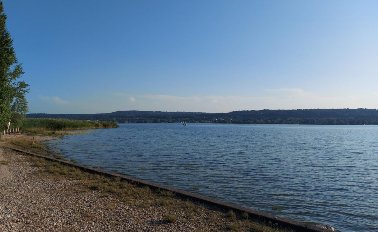 Photo of Spiaggia di Lisanza with gray fine pebble surface