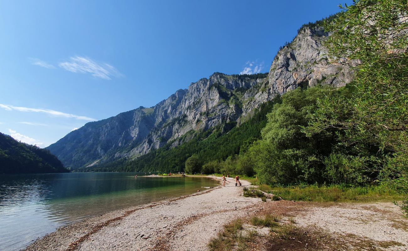 Photo of Seestuberl beach with light pebble surface