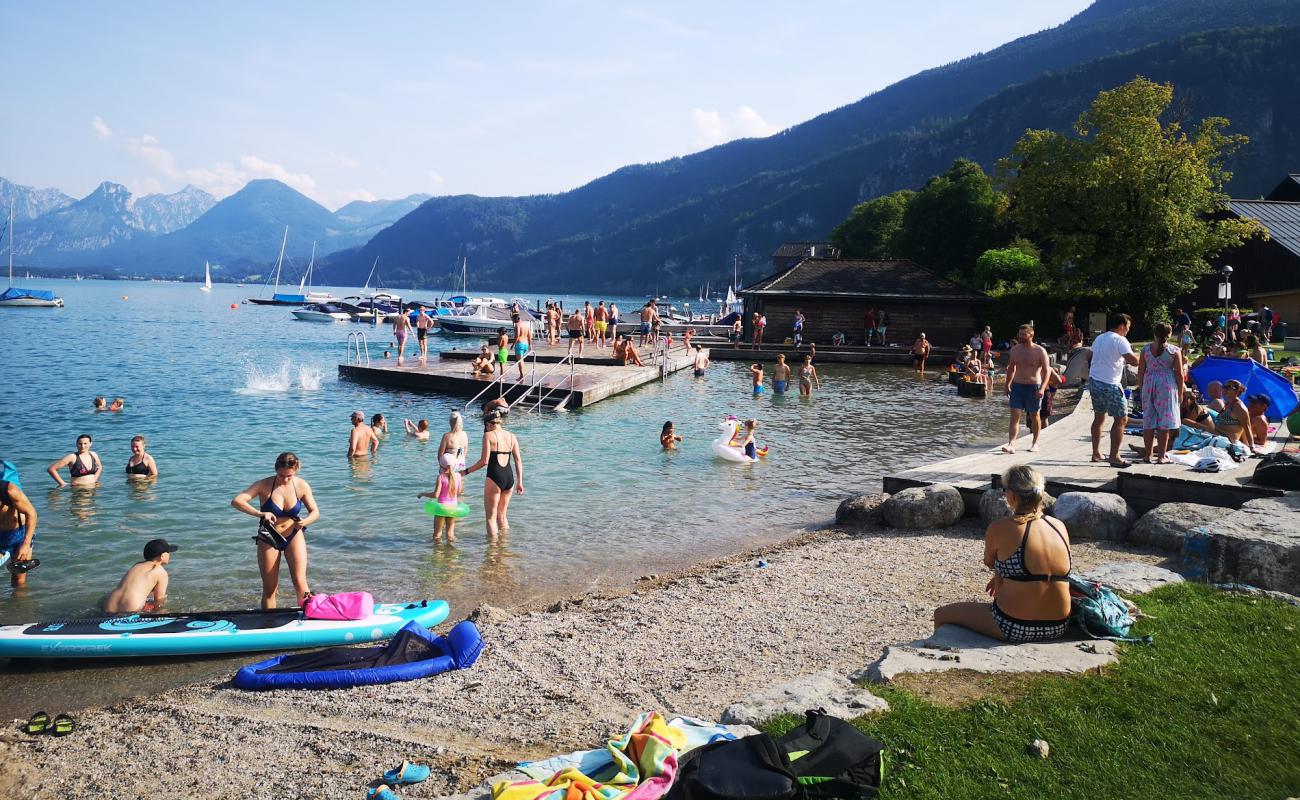 Photo of Strandbad Sankt Gilgen with light fine pebble surface