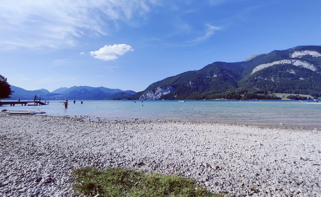 Photo of Schwand Strand with light fine pebble surface