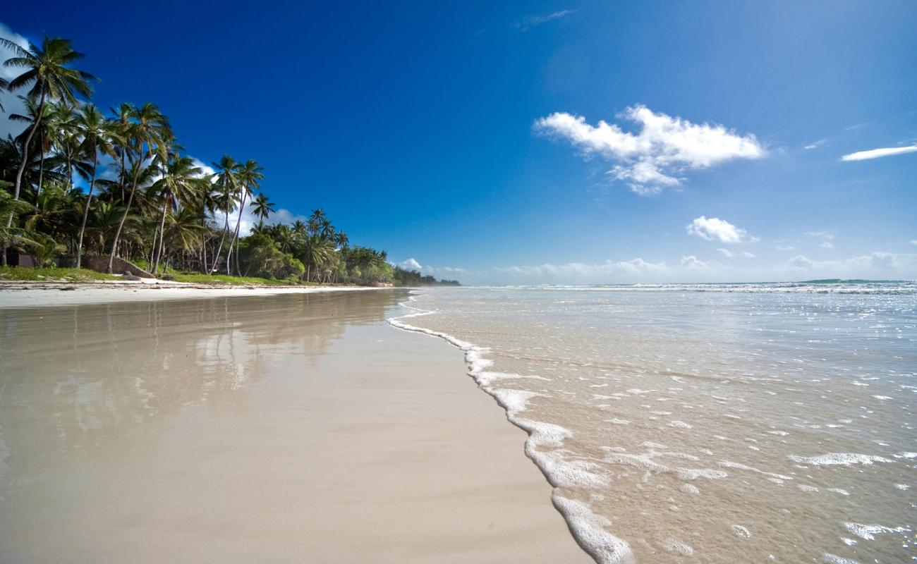 Photo of Galu Kinondo Beach with white sand surface