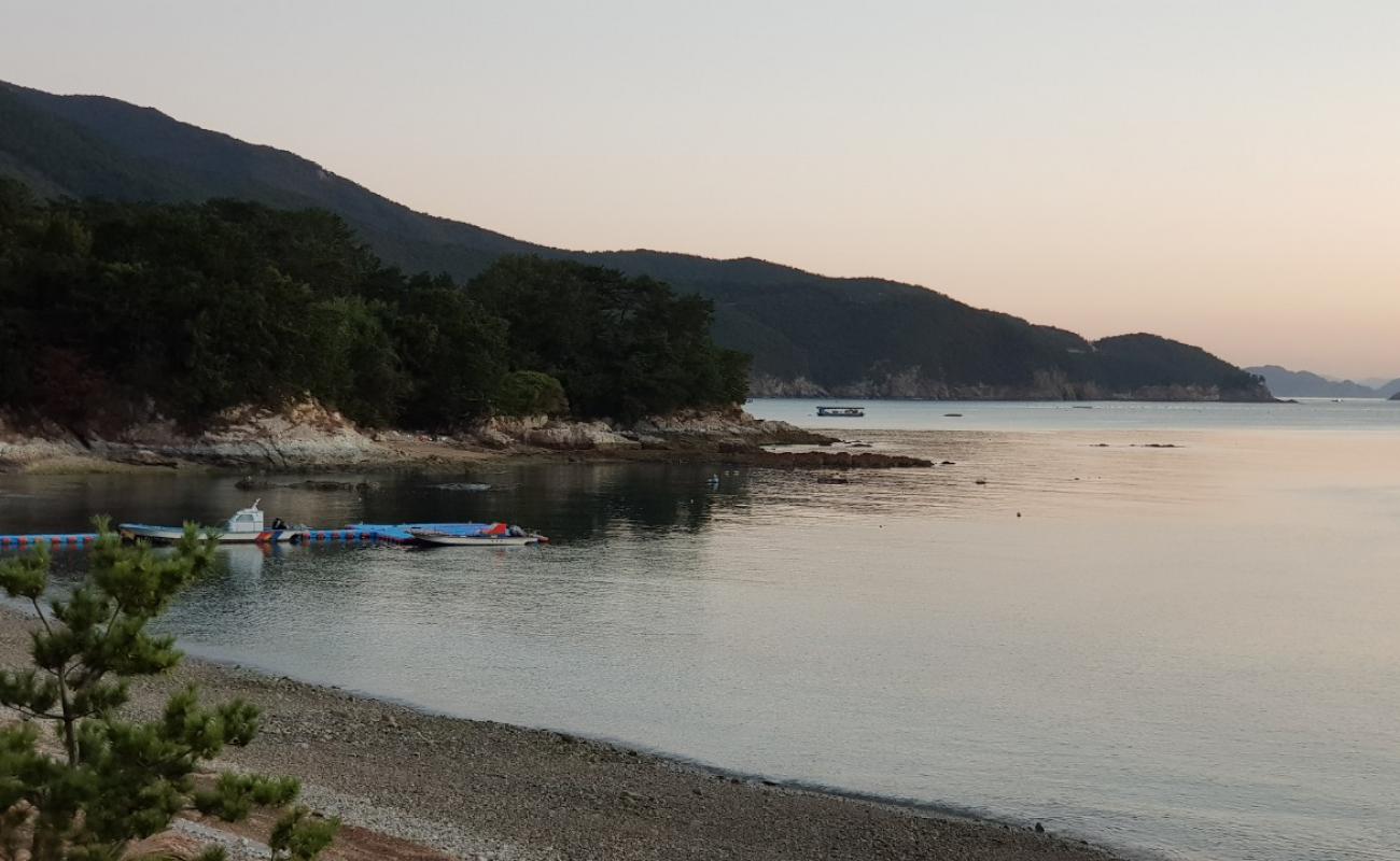 Photo of Mijo-myeon Beach with gray pebble surface