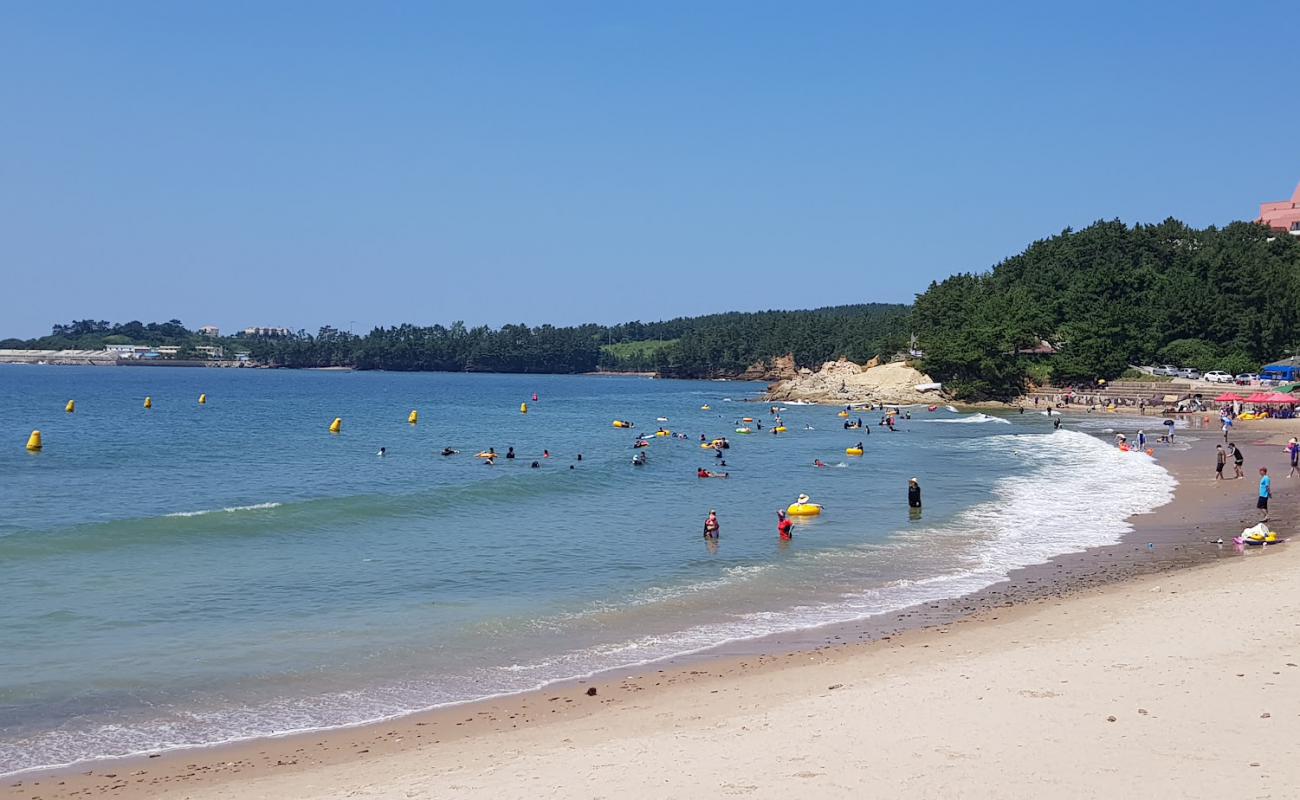 Photo of Gyeokpo Haenomi Beach with bright sand surface